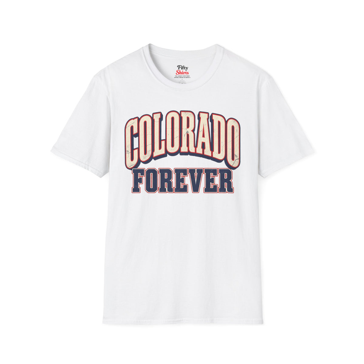 Colorado Forever Unisex Softstyle T Shirt State Name Graphic Tee