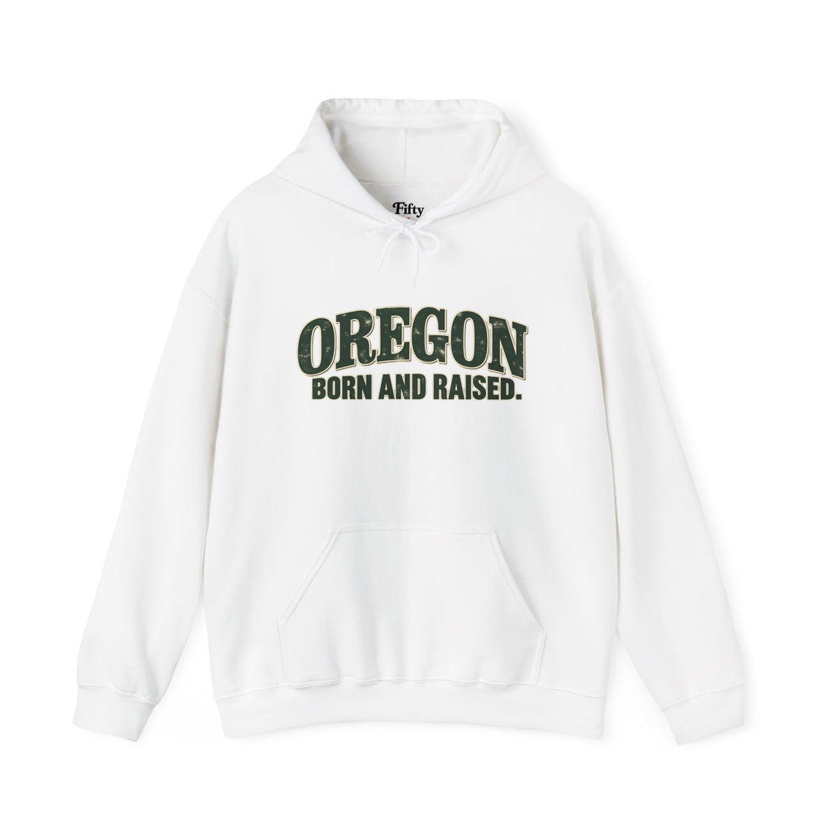 Oregon Born and Raised Classic Souvenir Unisex Hoodie Graphic