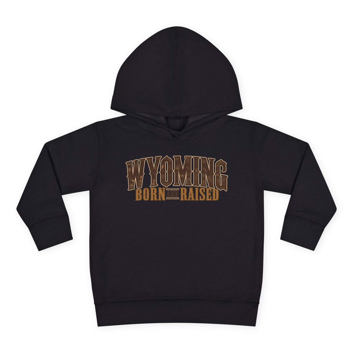 Wyoming Born and Raised Premium Ranch Heritage Unisex Toddler Pullover Fleece Hoodie
