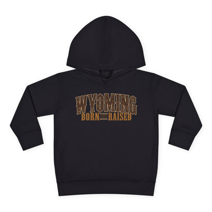 Wyoming Born and Raised Premium Ranch Heritage Unisex Toddler Pullover Fleece Hoodie