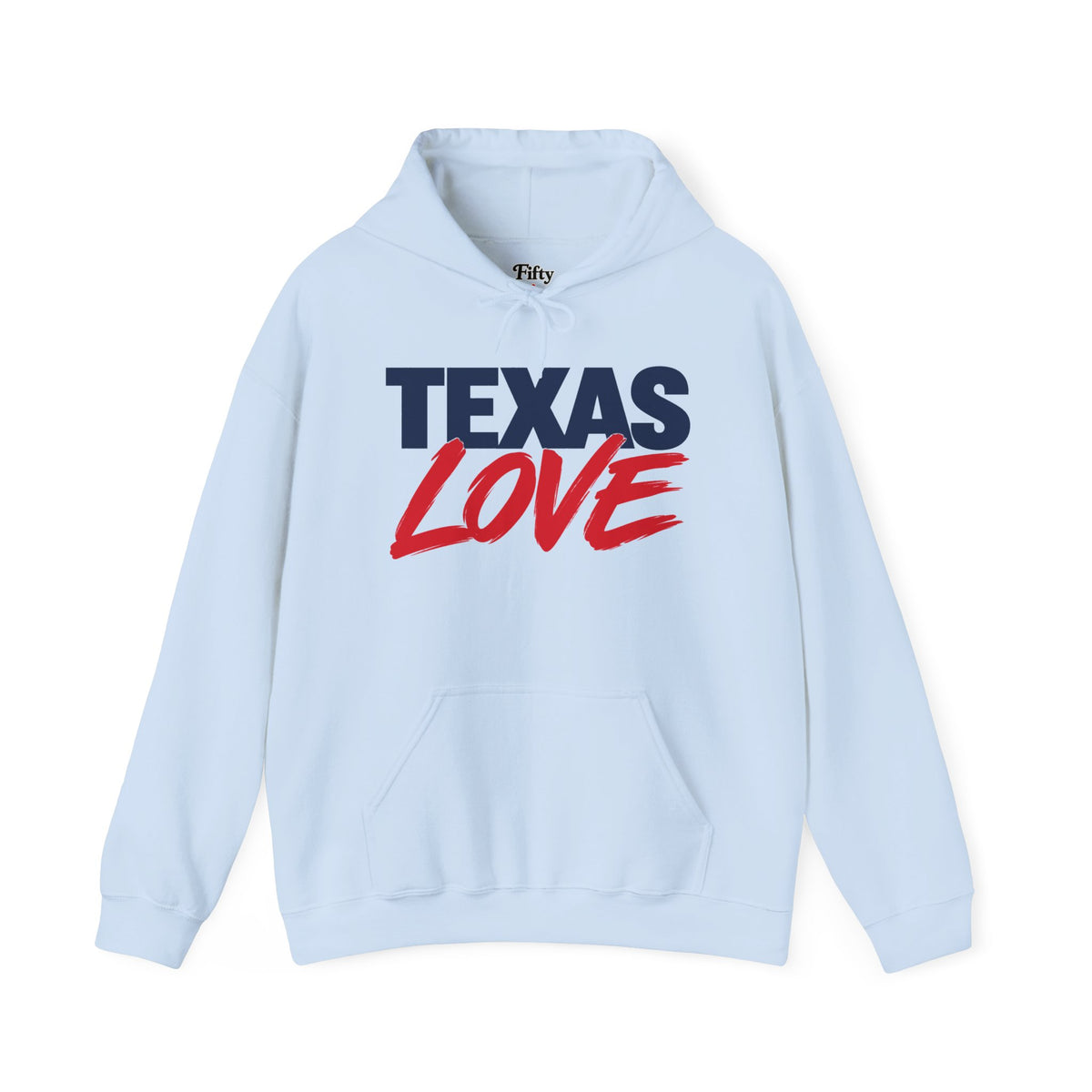 Texas Love Unisex Hoodie State Name Graphic