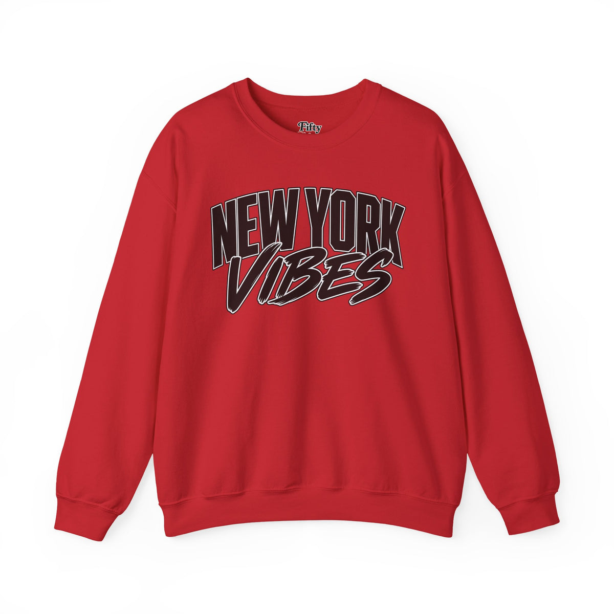 New York Vibes Unisex Crewneck Sweatshirt State Name Graphic