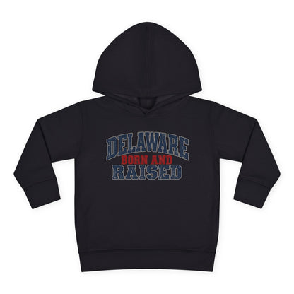 Delaware Born and Raised Rustic Heritage Unisex Toddler Pullover Fleece Hoodie