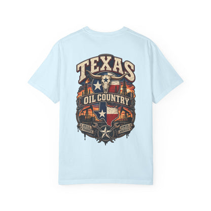 Texas Oil Country Unisex Comfort Color 1717 Streetwear Graphic Tee