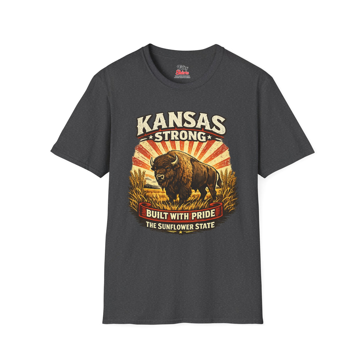 Kansas Strong Unisex Softstyle T Shirt State Pride Graphic Tee Collections FS03