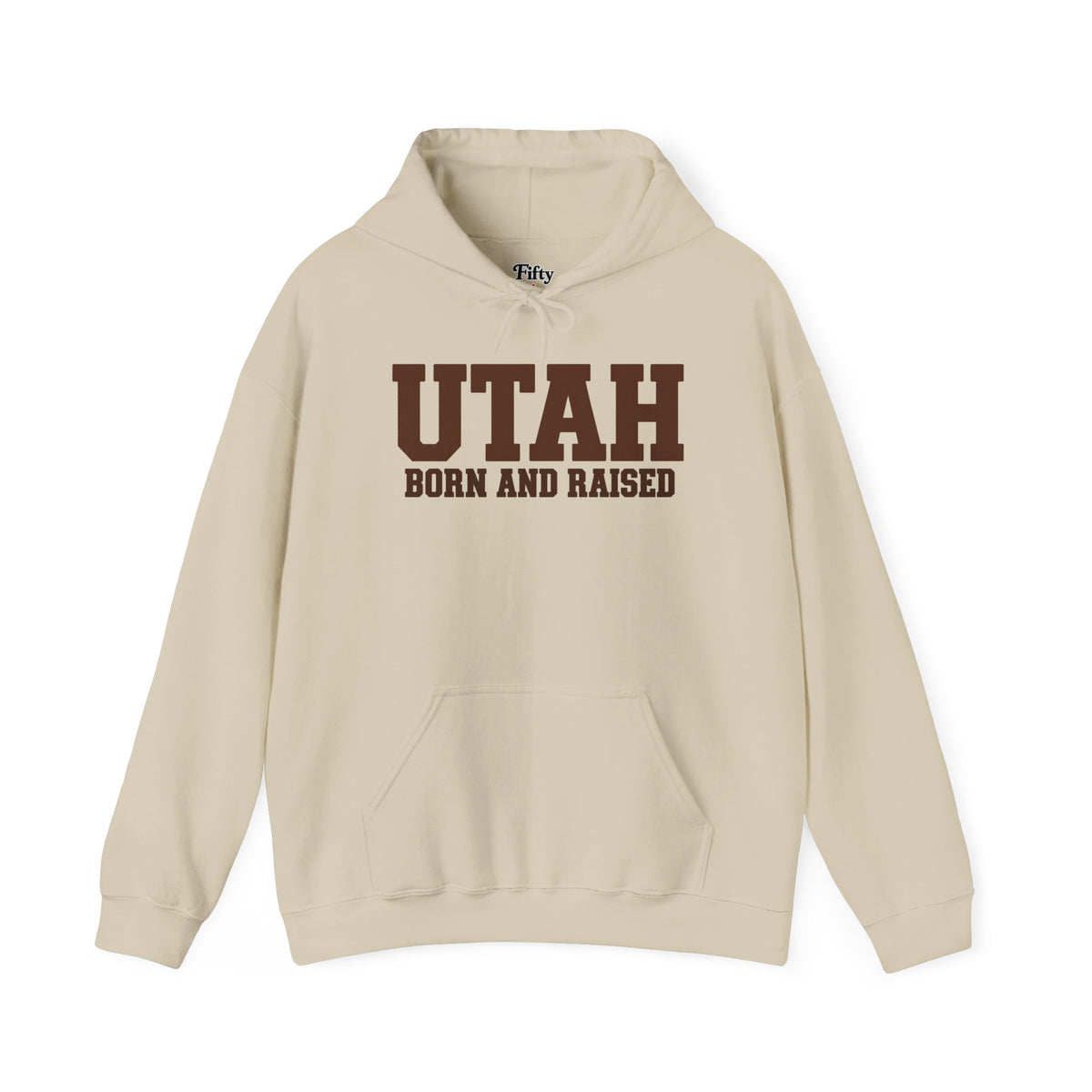Utah Born And Raised Unisex Hoodie State Name Graphic