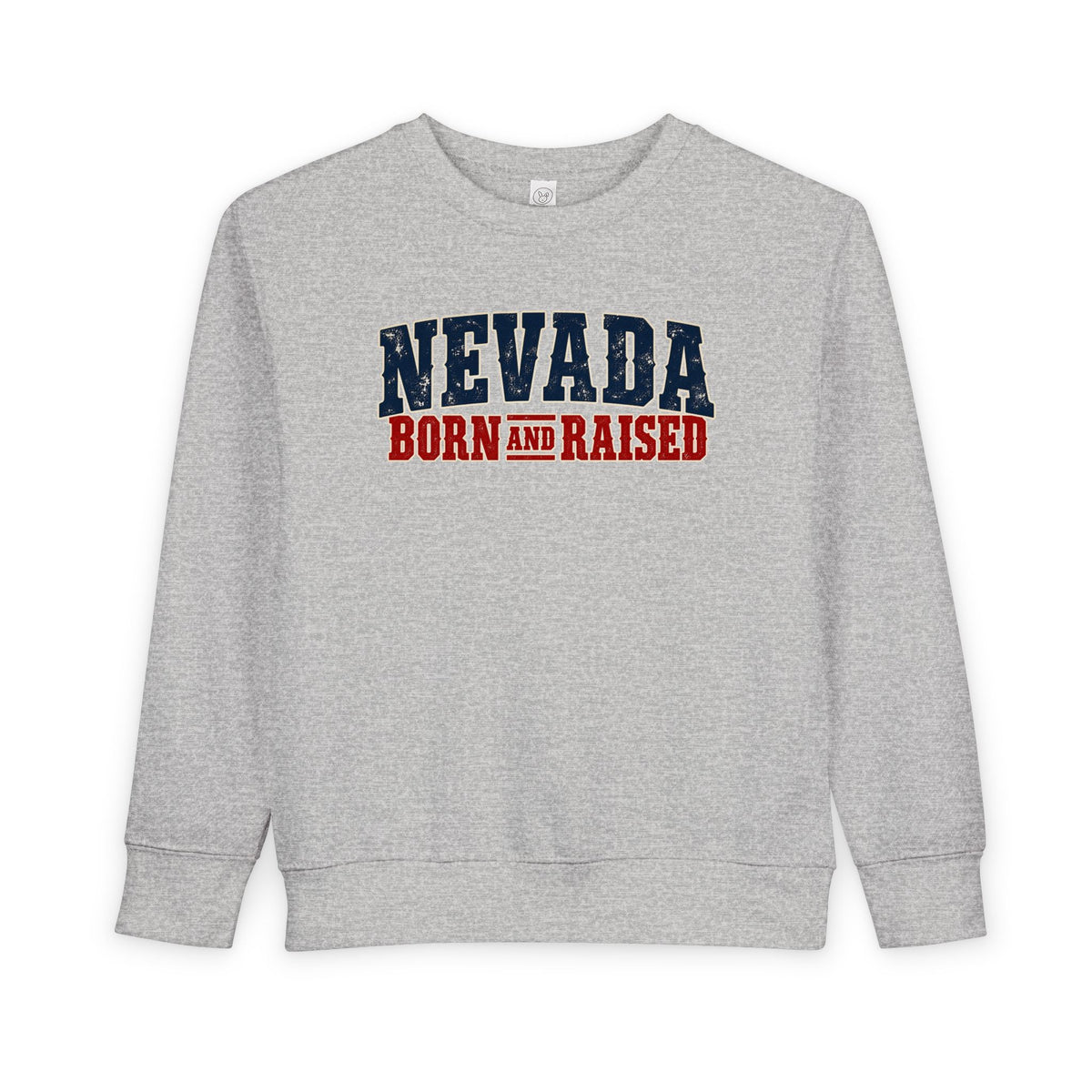 Nevada Born and Raised Vintage Western Workwear Unisex Toddler Sweatshirt