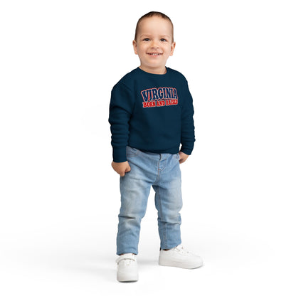 Virginia Born and Raised Retro 1970s Unisex Toddler Sweatshirt