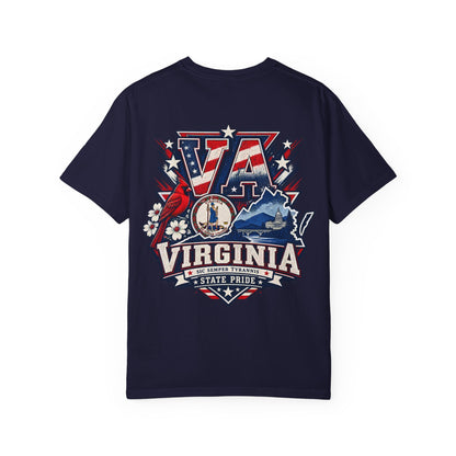 Virginia State Pride Unisex Comfort Color 1717 Streetwear Graphic Tee