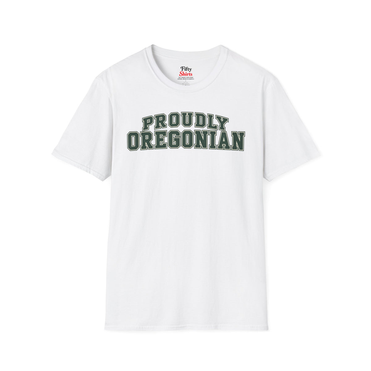 Proudly Oregonian Oregon Unisex Softstyle T Shirt State Name Graphic Tee