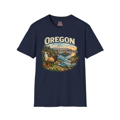 Oregon Wildlife Unisex Softstyle T Shirt State Pride Graphic Tee Collections FS03