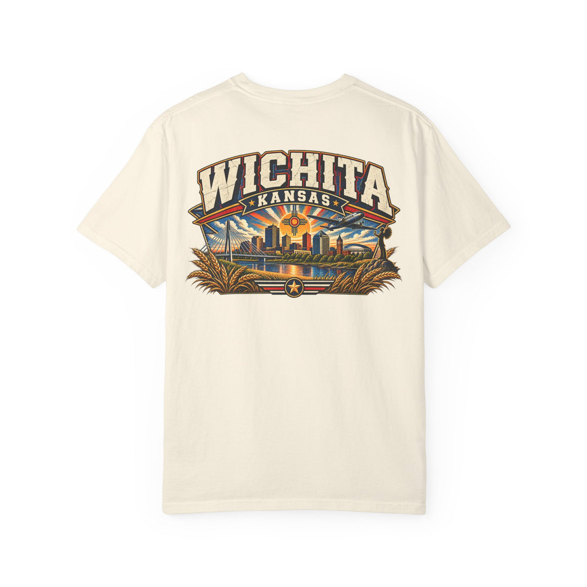 Wichita Kansas Unisex Comfort Color 1717 Streetwear Graphic Tee
