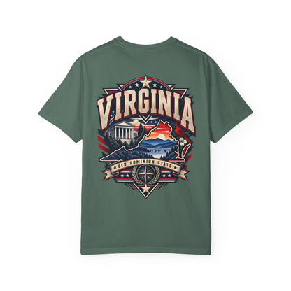 Virginia Premium Streetwear Unisex Comfort Color 1717 Streetwear Graphic Tee