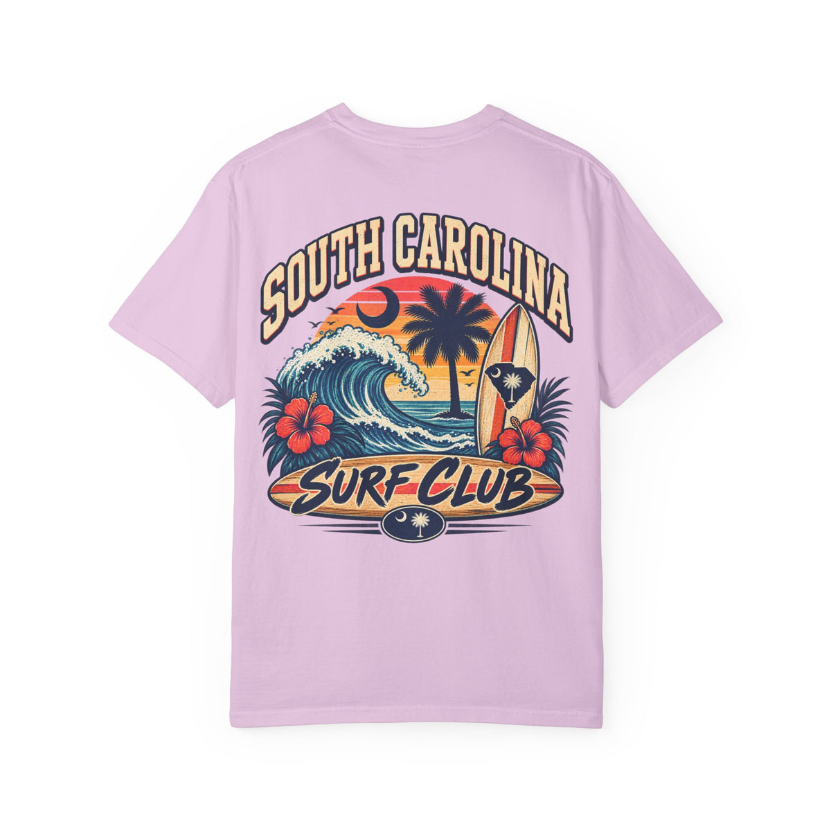 South Carolina Surf Club Unisex Comfort Color 1717 Streetwear Graphic Tee