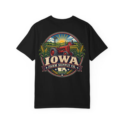Iowa Farm Supply Co Unisex Comfort Color 1717 Streetwear Graphic Tee