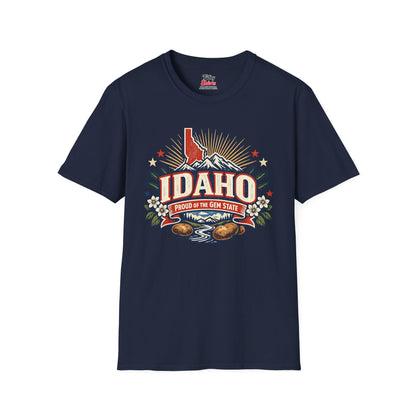 Idaho State Pride Unisex Softstyle T Shirt State Pride Graphic Tee Collections FS03