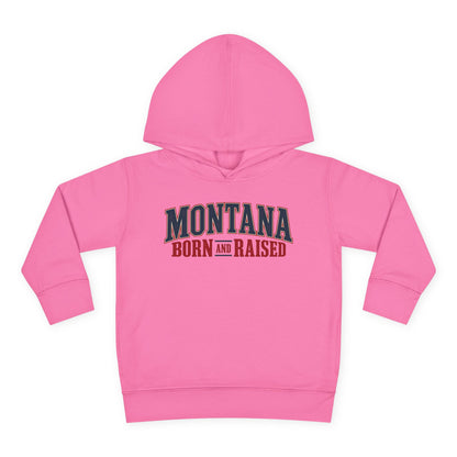 Montana Born and Raised Premium Vintage Fashion Unisex Toddler Pullover Fleece Hoodie