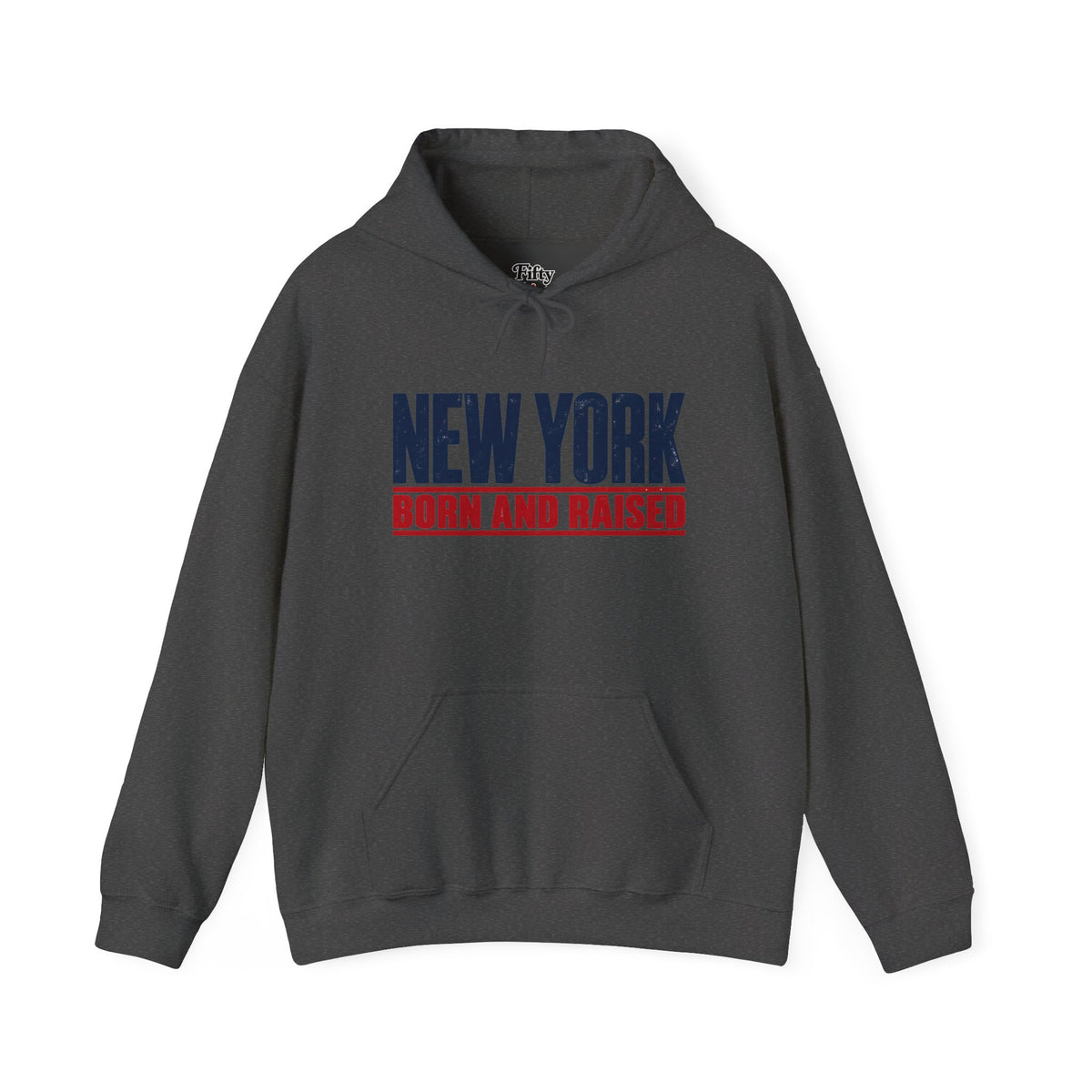 New York Born and Raised Minimal Modern Unisex Hoodie Graphic