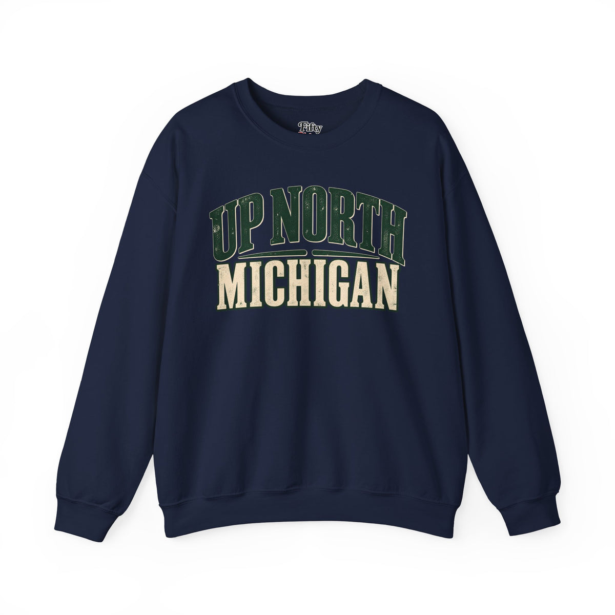 Up North Michigan Unisex Crewneck Sweatshirt State Name Graphic