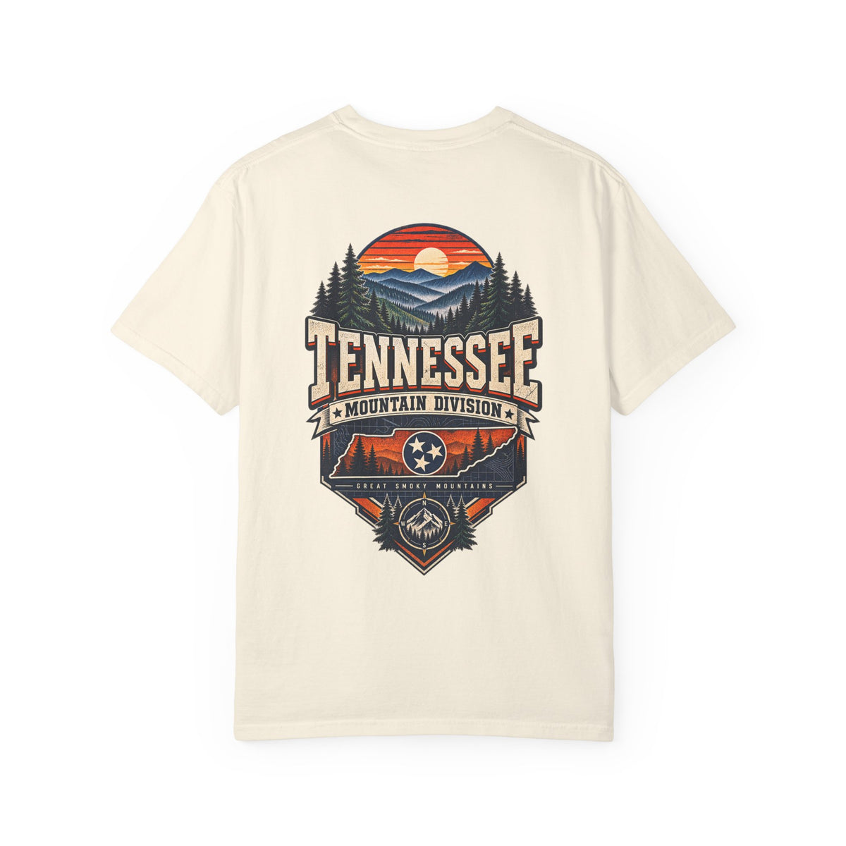 Tennessee Mountain Division Unisex Comfort Color 1717 Streetwear Graphic Tee