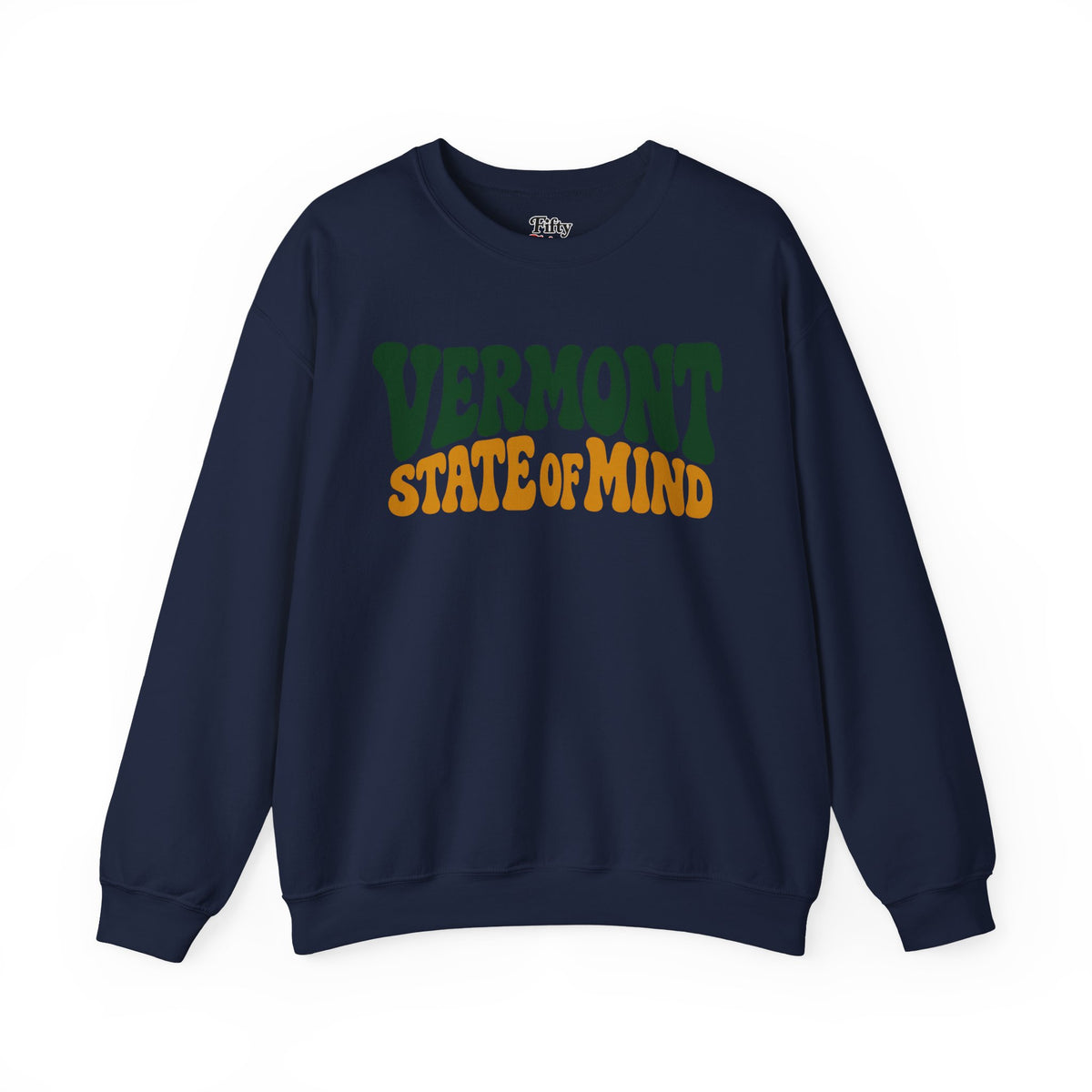 Vermont State Of Mind Unisex Crewneck Sweatshirt State Name Graphic