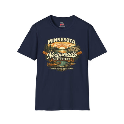 Minnesota Northwoods Outfitters Unisex Softstyle T Shirt State Pride Graphic Tee Collections FS03
