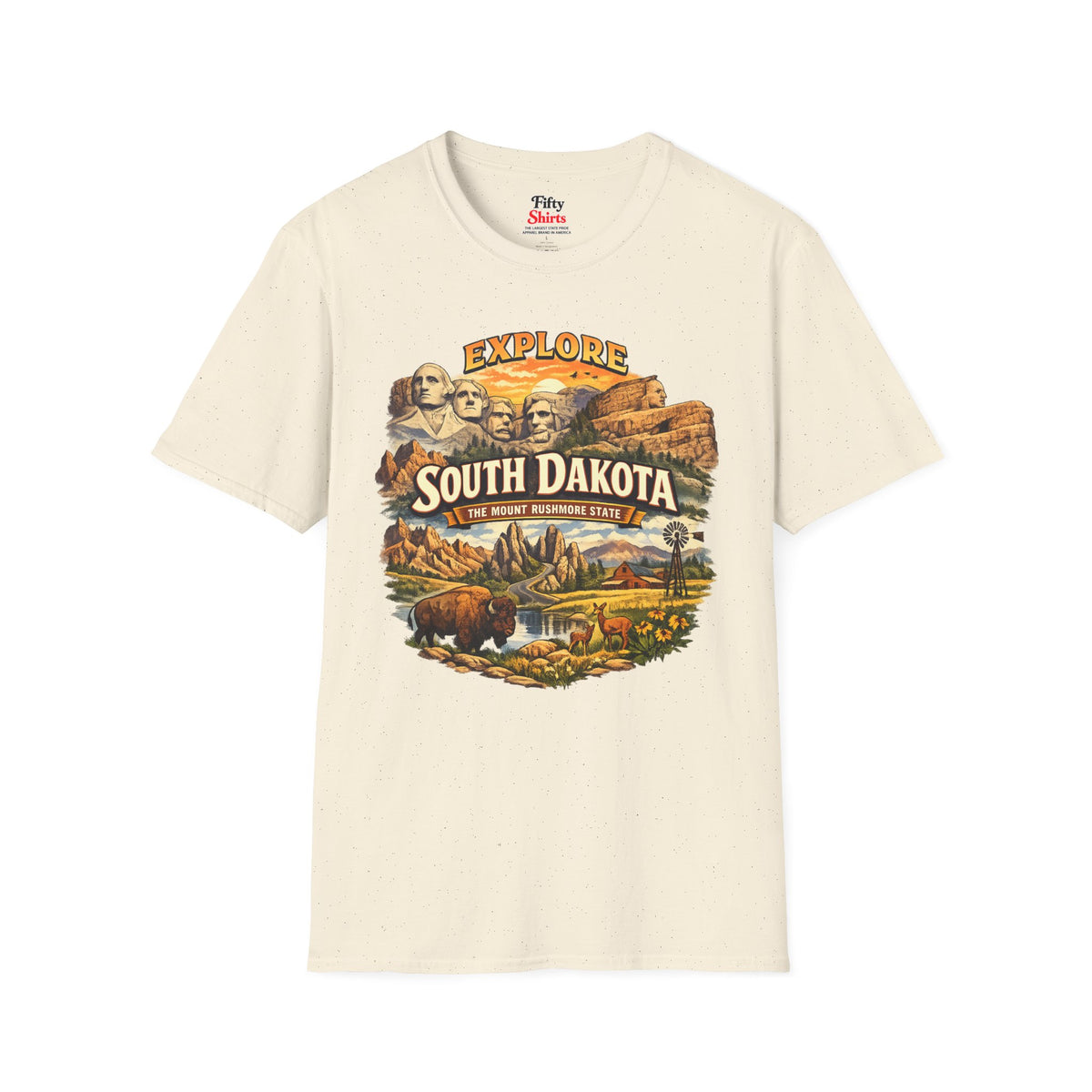 Explore South Dakota Unisex Softstyle T Shirt State Pride Graphic Tee Collections FS03