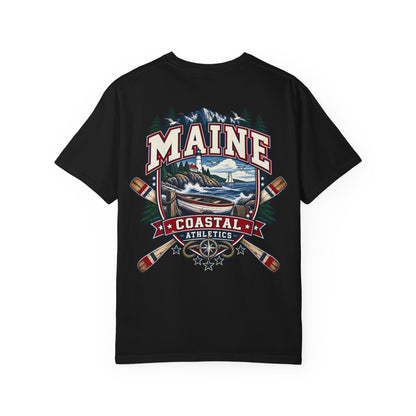 Maine Coastal Athletics Unisex Comfort Color 1717 Streetwear Graphic Tee