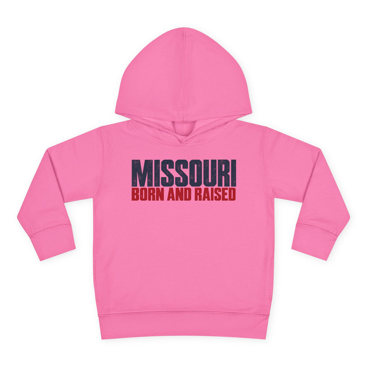 Missouri Born and Raised Modern Streetwear Unisex Toddler Pullover Fleece Hoodie