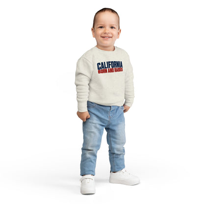 California Born and Raised Workwear Unisex Toddler Sweatshirt