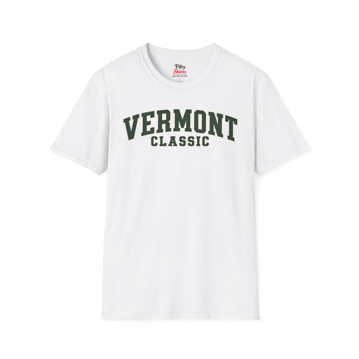 Vermont Classic Unisex Softstyle T Shirt State Name Graphic Tee