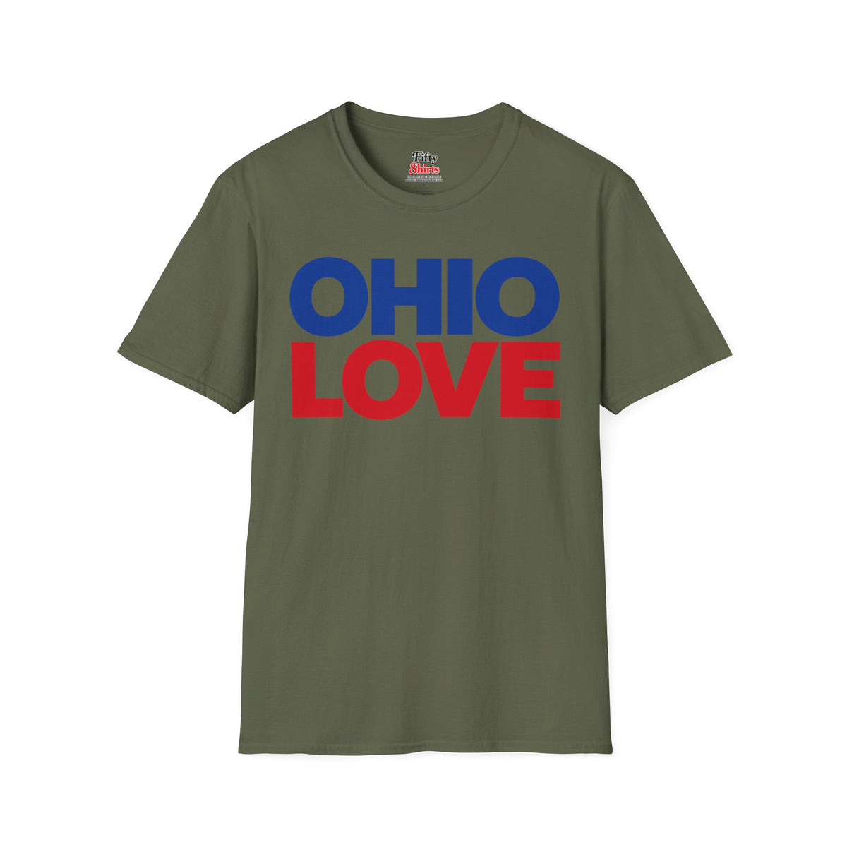 Ohio Love Unisex Softstyle T Shirt State Name Graphic Tee