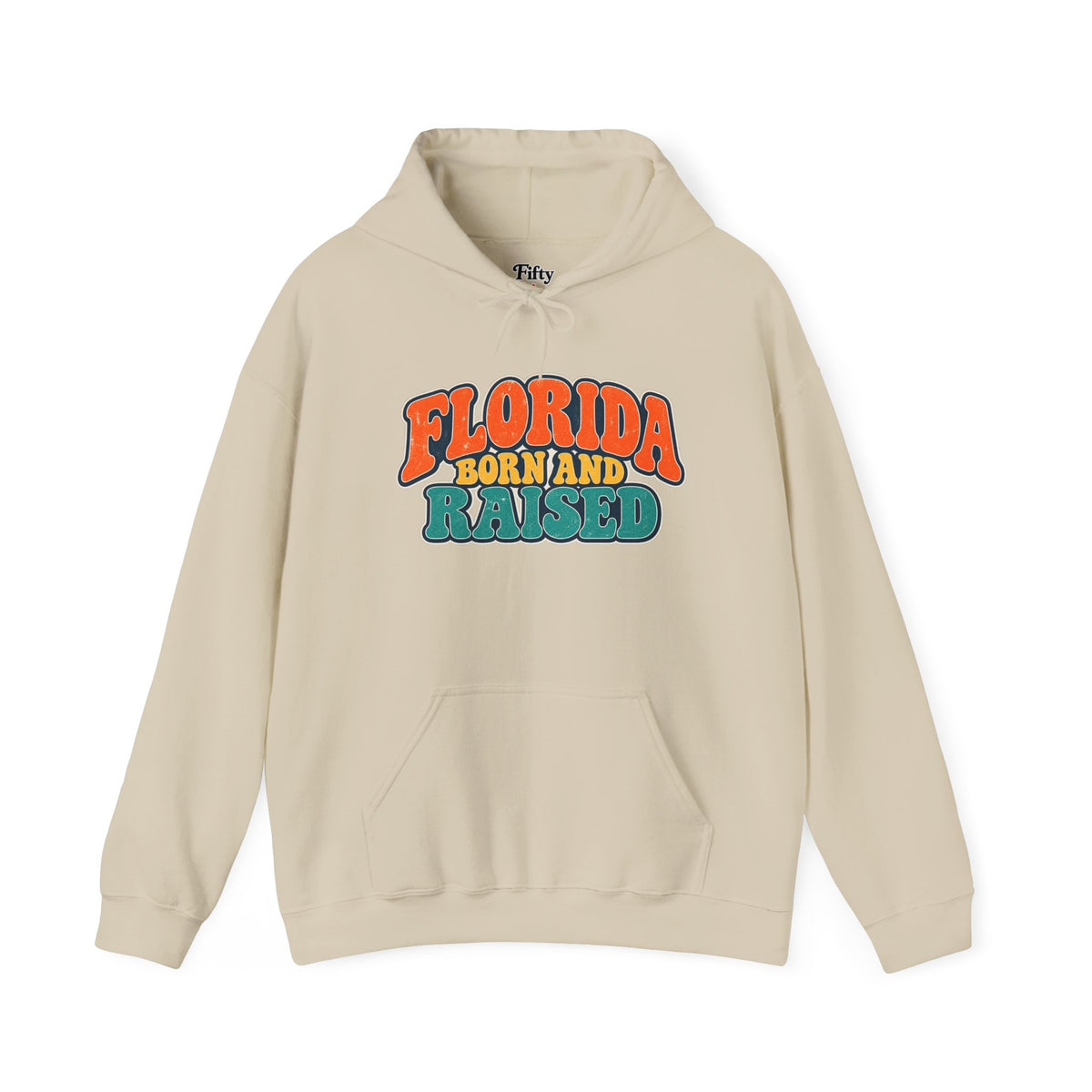 Florida Born and Raised Retro Sunshine State Unisex Hoodie Graphic