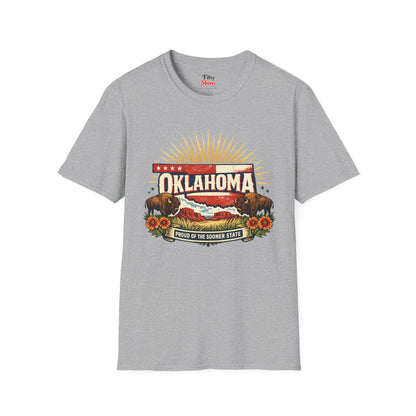Oklahoma State Pride Unisex Softstyle T Shirt State Pride Graphic Tee Collections FS03