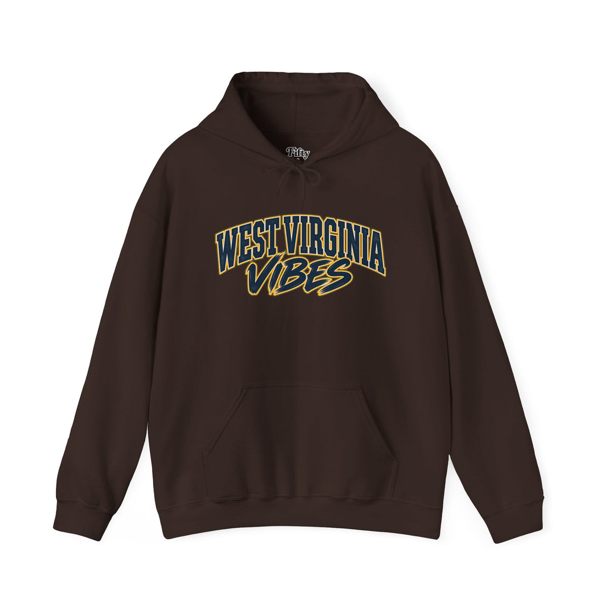 West Virginia Vibes Unisex Hoodie State Name Graphic