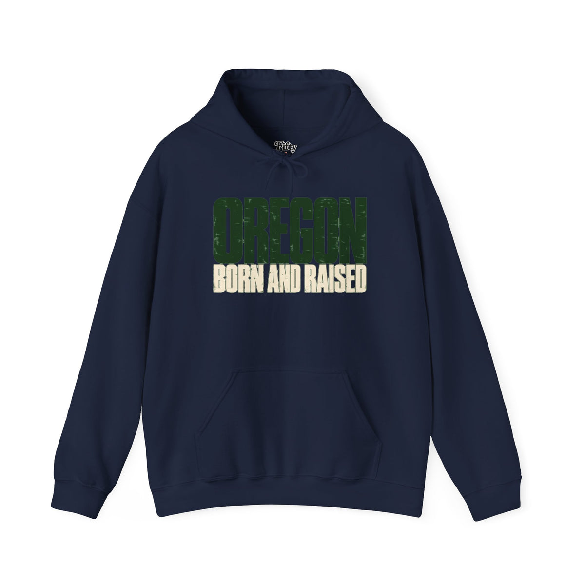 Oregon Born and Raised Streetwear Unisex Hoodie Graphic