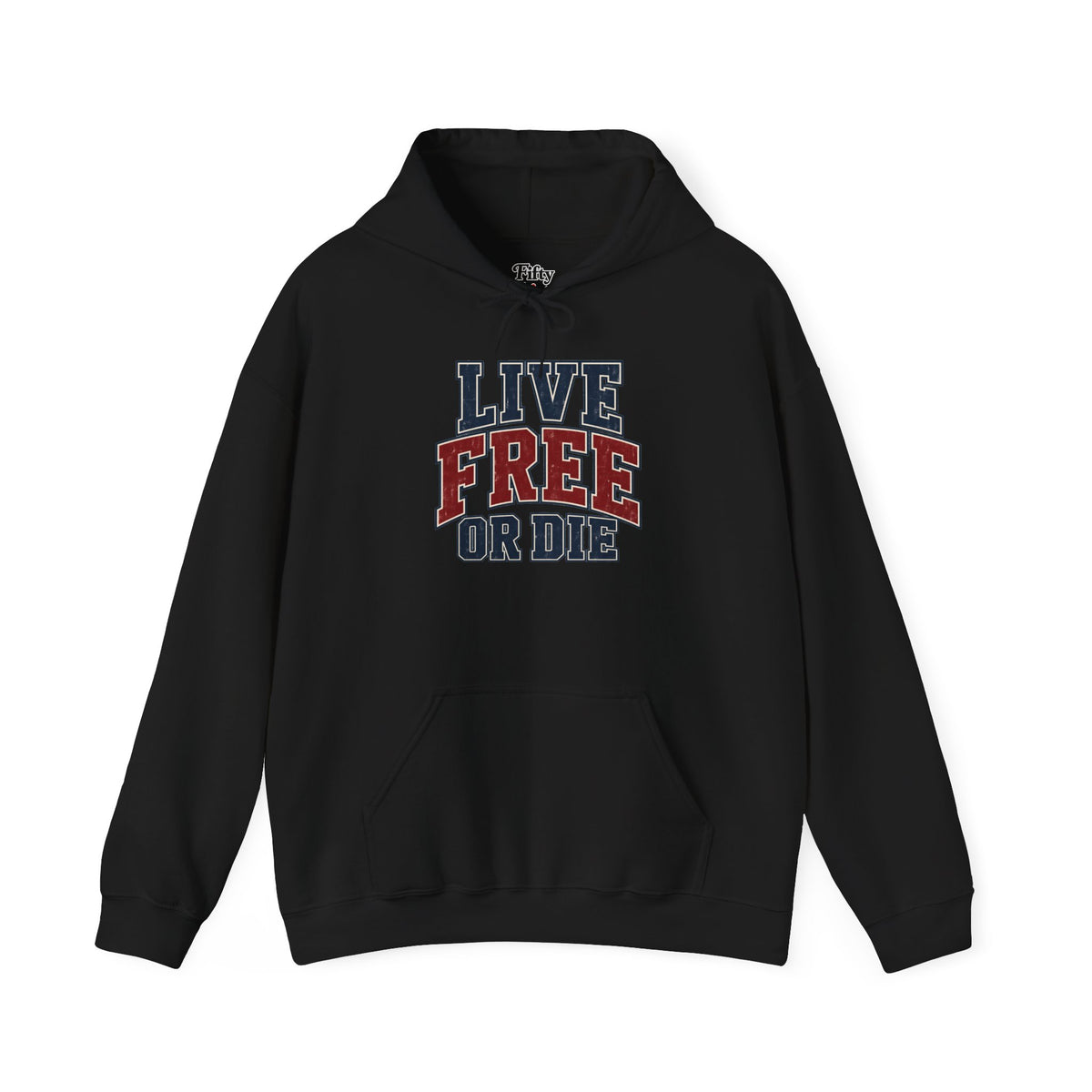 New Hampshire Live Free or Die Unisex Hoodie State Name Graphic