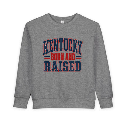 Kentucky Born and Raised Timeless Heritage Unisex Toddler Sweatshirt