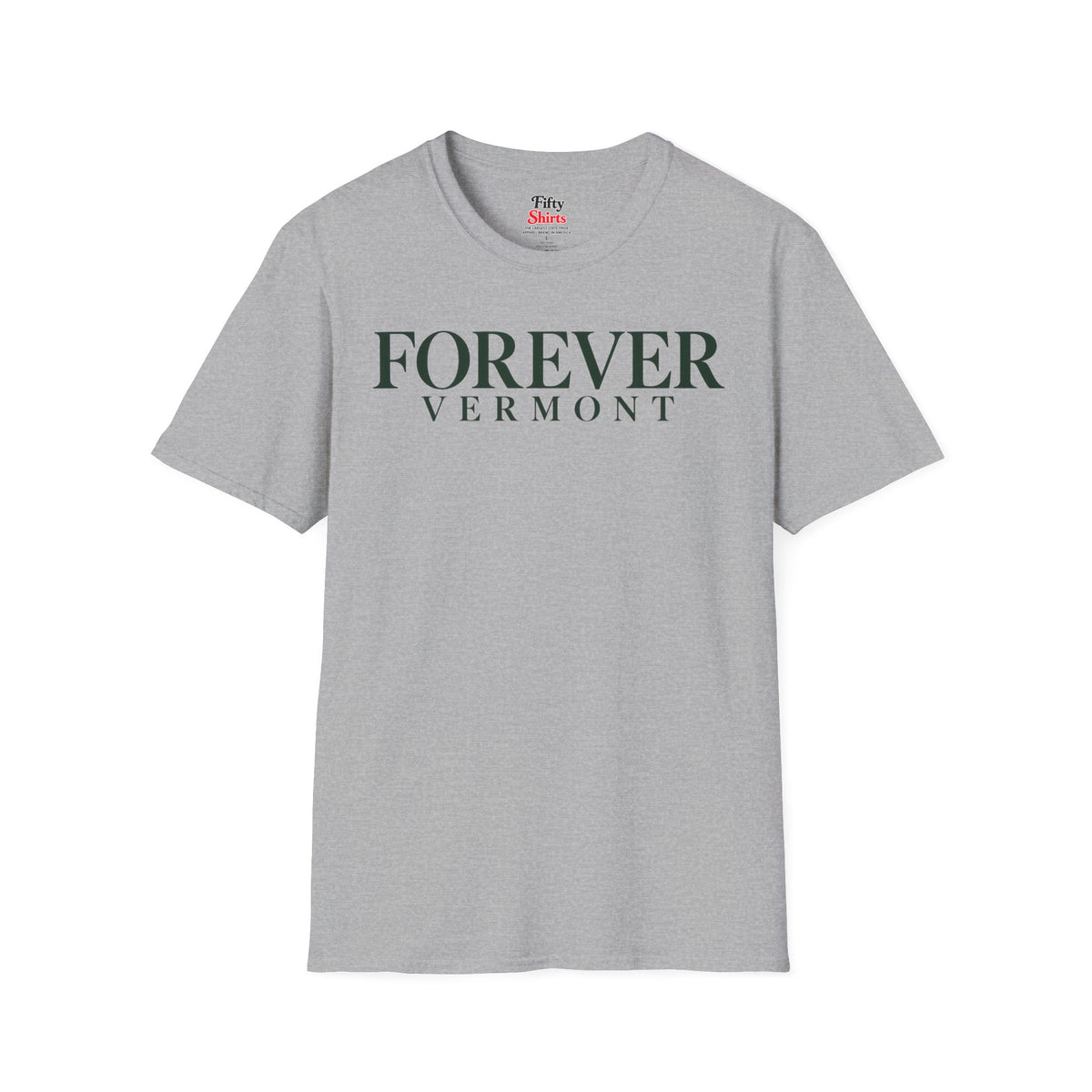 Forever Vermont Unisex Softstyle T Shirt State Name Graphic Tee