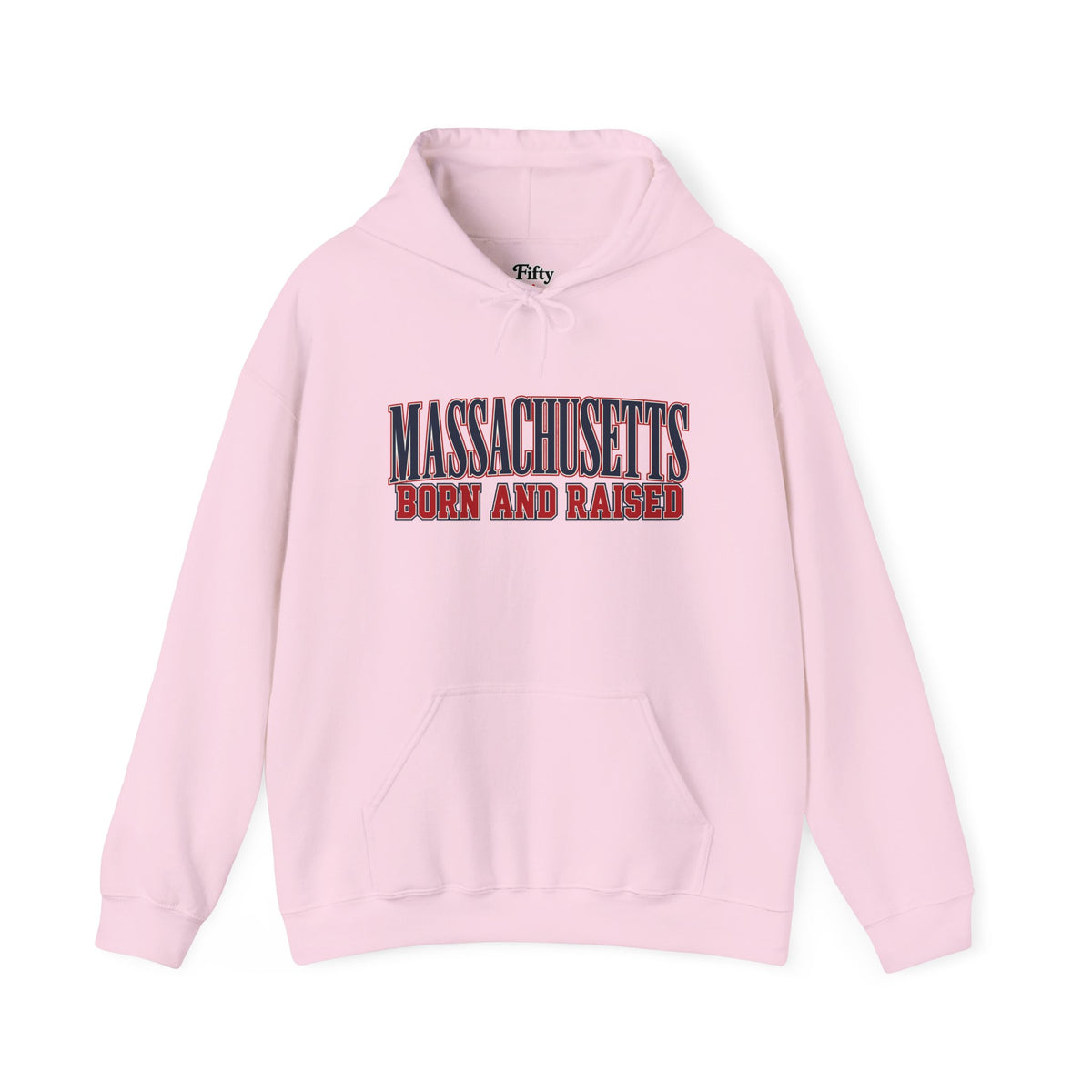 Massachusetts Born and Raised High-End Editorial Unisex Hoodie Graphic