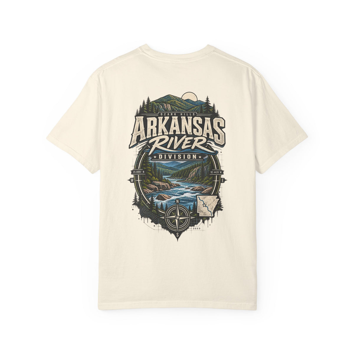 Arkansas River Division Unisex Comfort Color 1717 Streetwear Graphic Tee