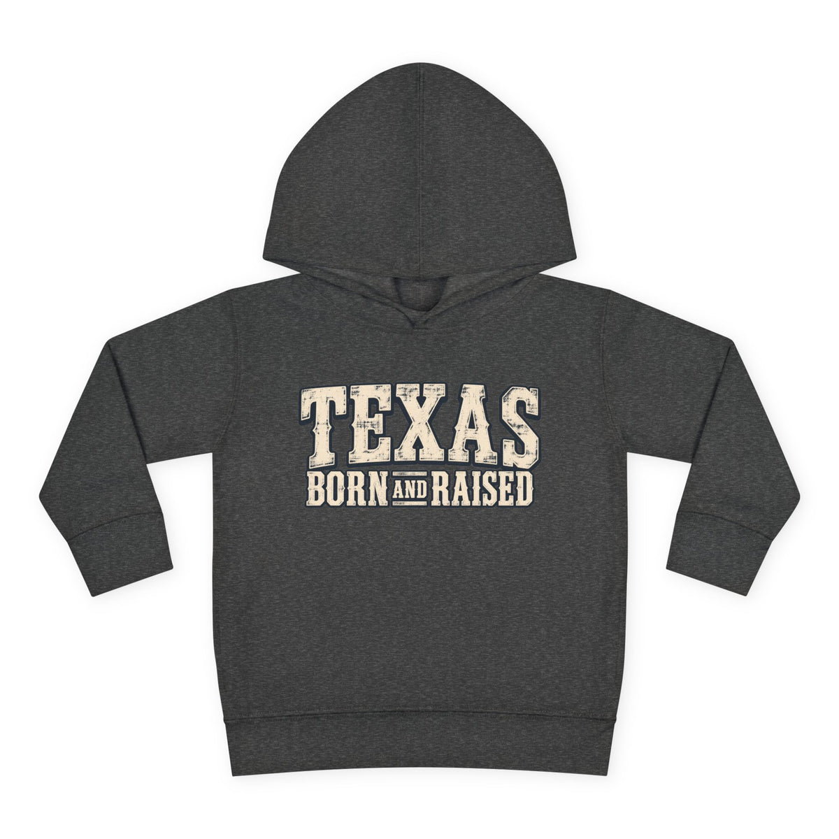 Texas Born and Raised Old-School Ranch Heritage Unisex Toddler Pullover Fleece Hoodie