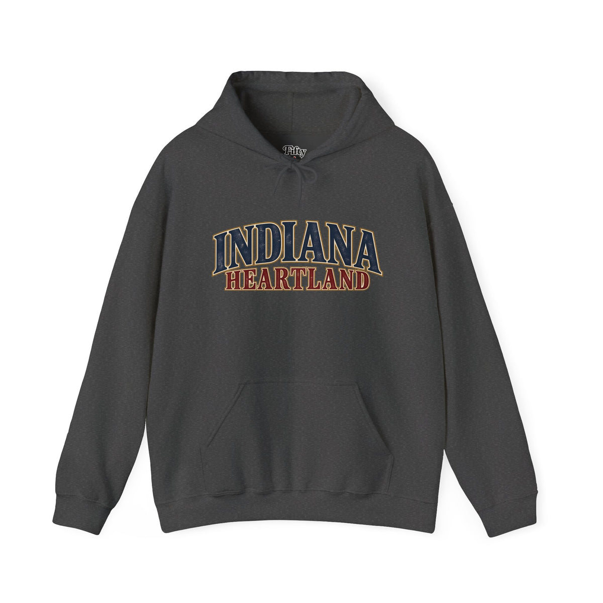 Indiana Heartland Unisex Hoodie State Name Graphic