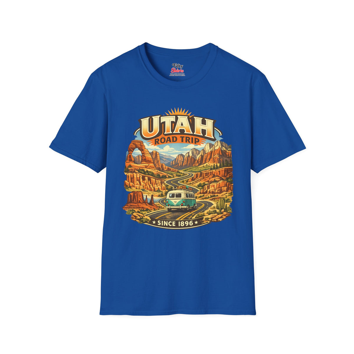 Utah Road Trip Unisex Softstyle T Shirt State Pride Graphic Tee Collections FS03