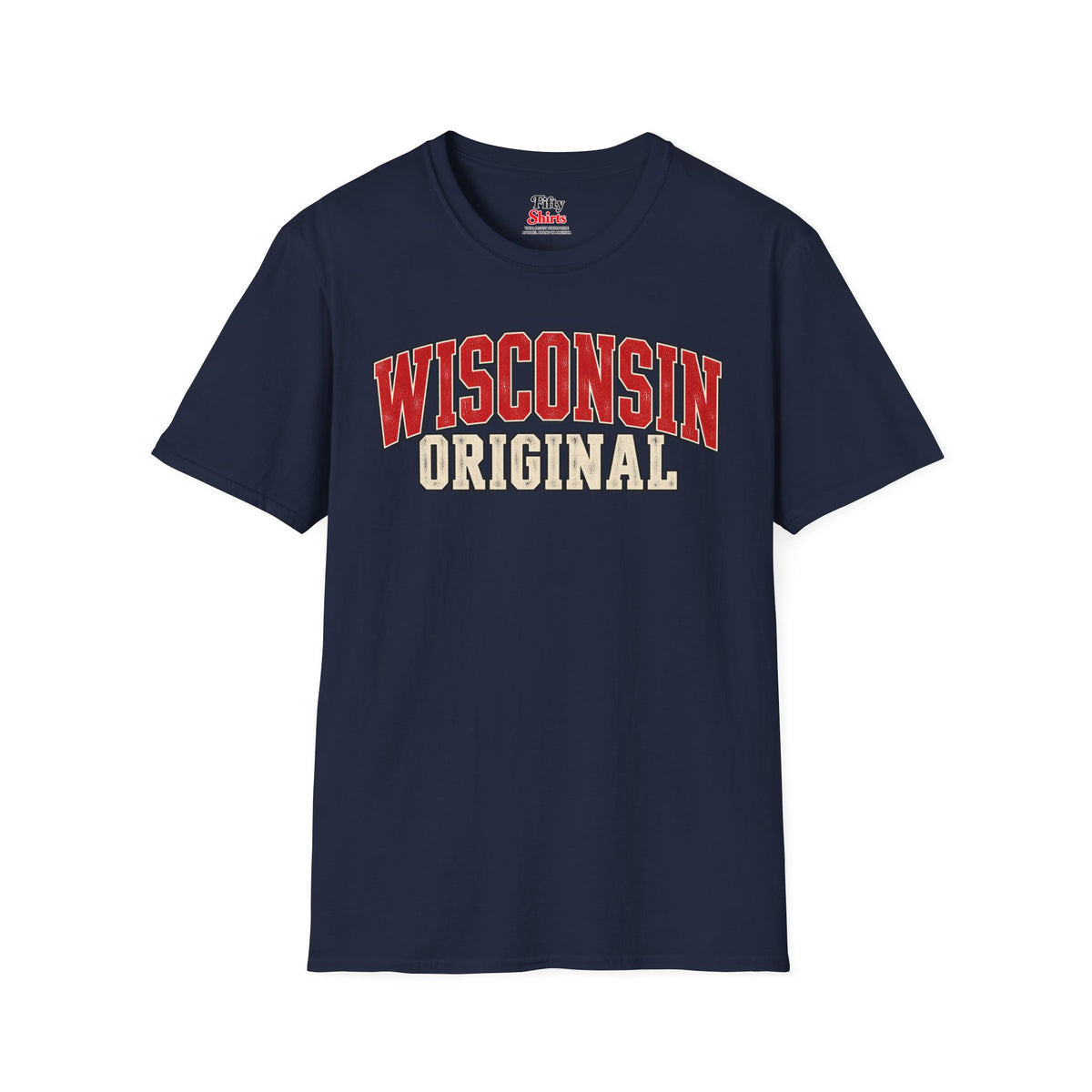 Wisconsin Original Unisex Softstyle T Shirt State Name Graphic Tee