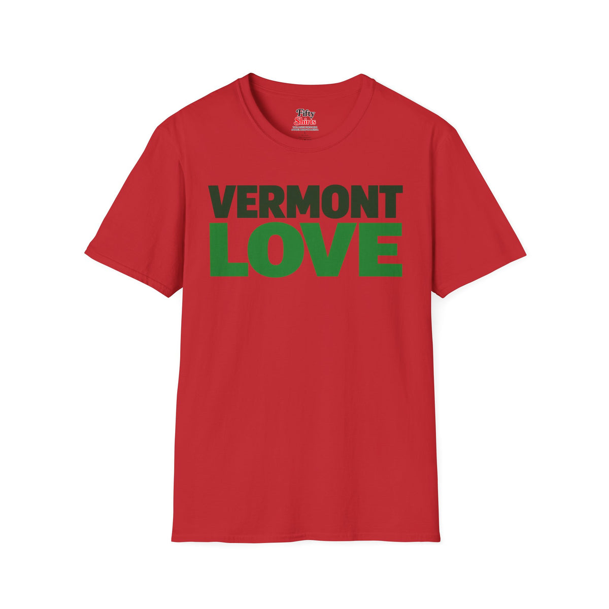 Vermont Love Unisex Softstyle T Shirt State Name Graphic Tee