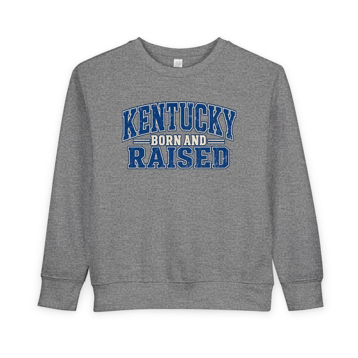 Kentucky Born and Raised Bluegrass Unisex Toddler Sweatshirt