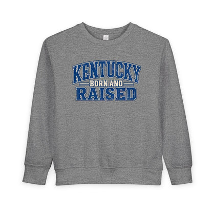 Kentucky Born and Raised Bluegrass Unisex Toddler Sweatshirt