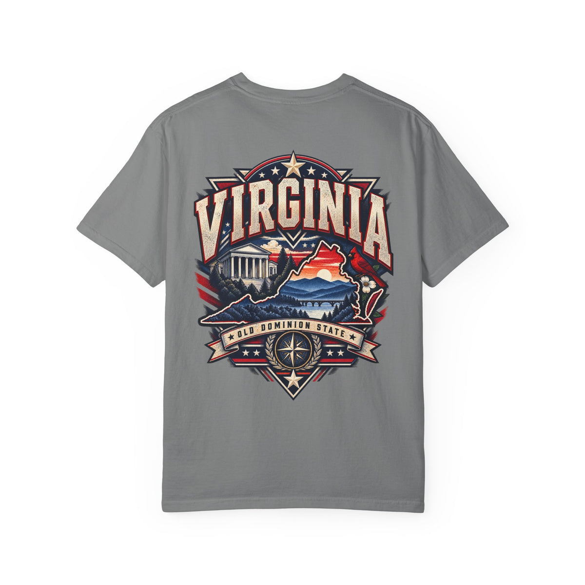 Virginia Premium Streetwear Unisex Comfort Color 1717 Streetwear Graphic Tee
