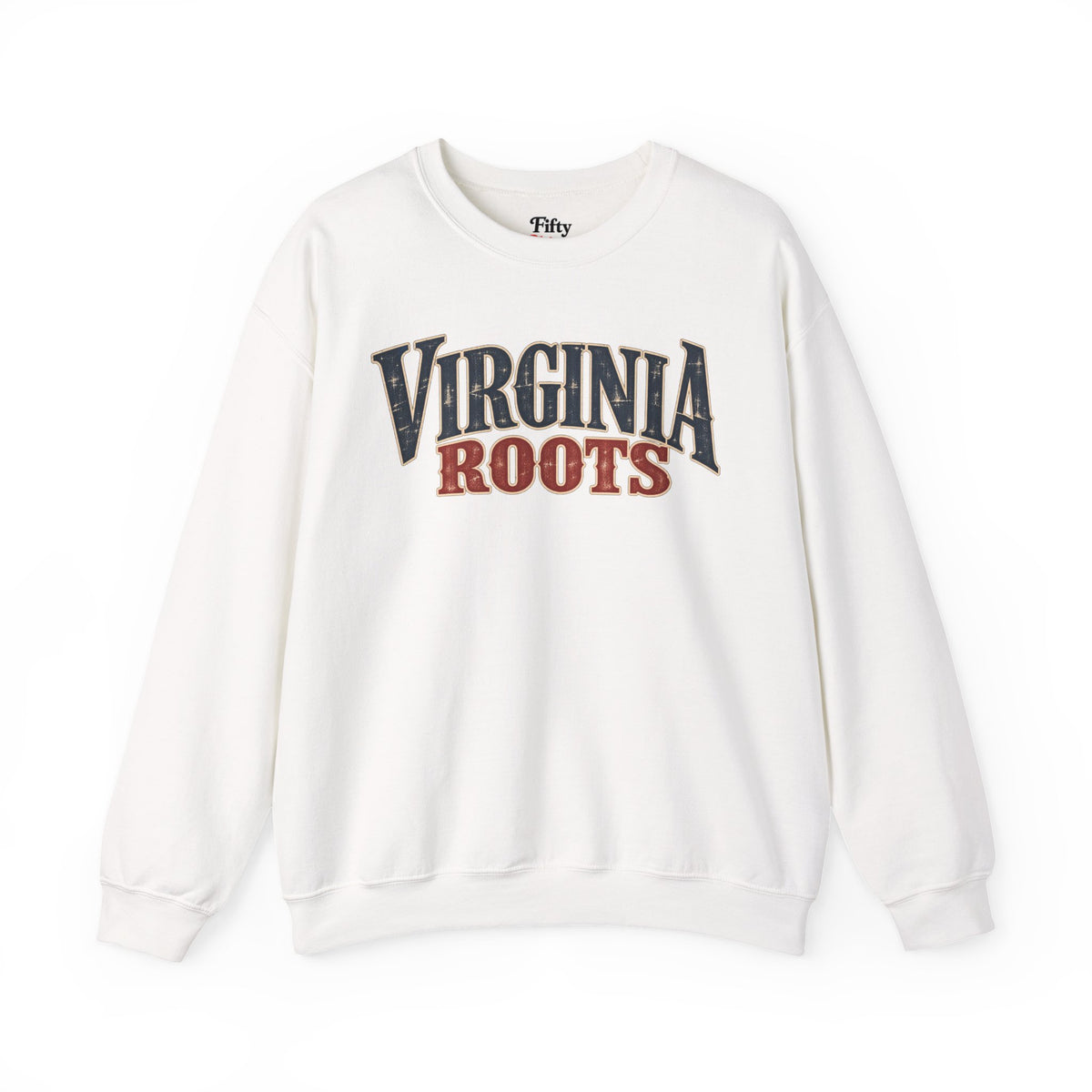 Virginia Roots Unisex Crewneck Sweatshirt State Name Graphic